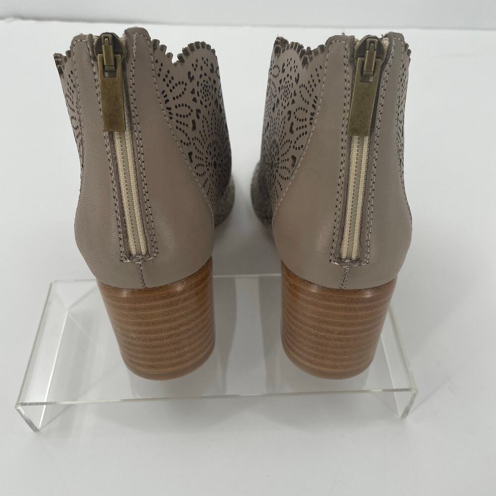 New Sundance Women's Penelope Bootie Sandals, Floral Cut-Out, Sz 37 Comfort Boho - Picture 4 of 15